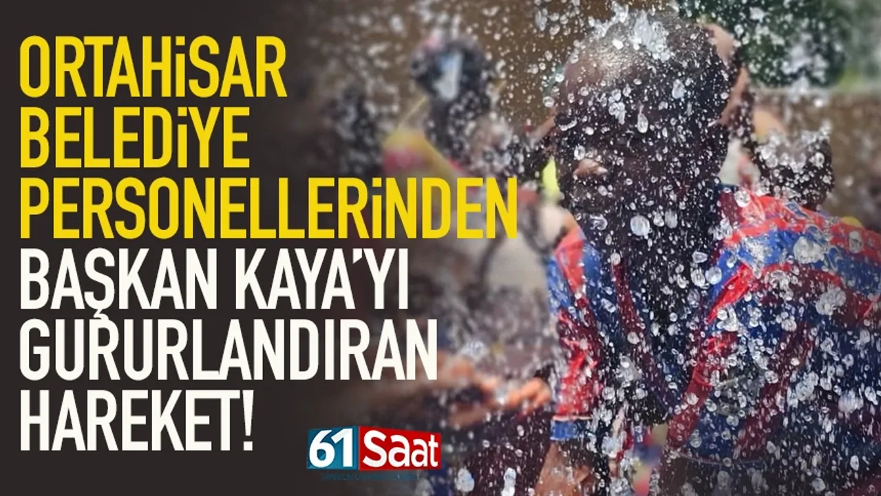 Trabzon'da Ortahisar Belediye Personelinden Başkan Kaya'yı gururlandıran hareket!