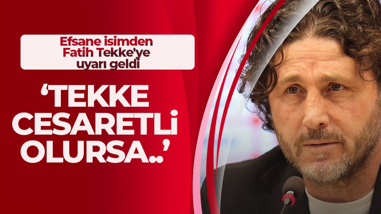 Trabzonspor'da efsane isimden Fatih Tekke'ye uyarı: "Cesaretli olursa...'