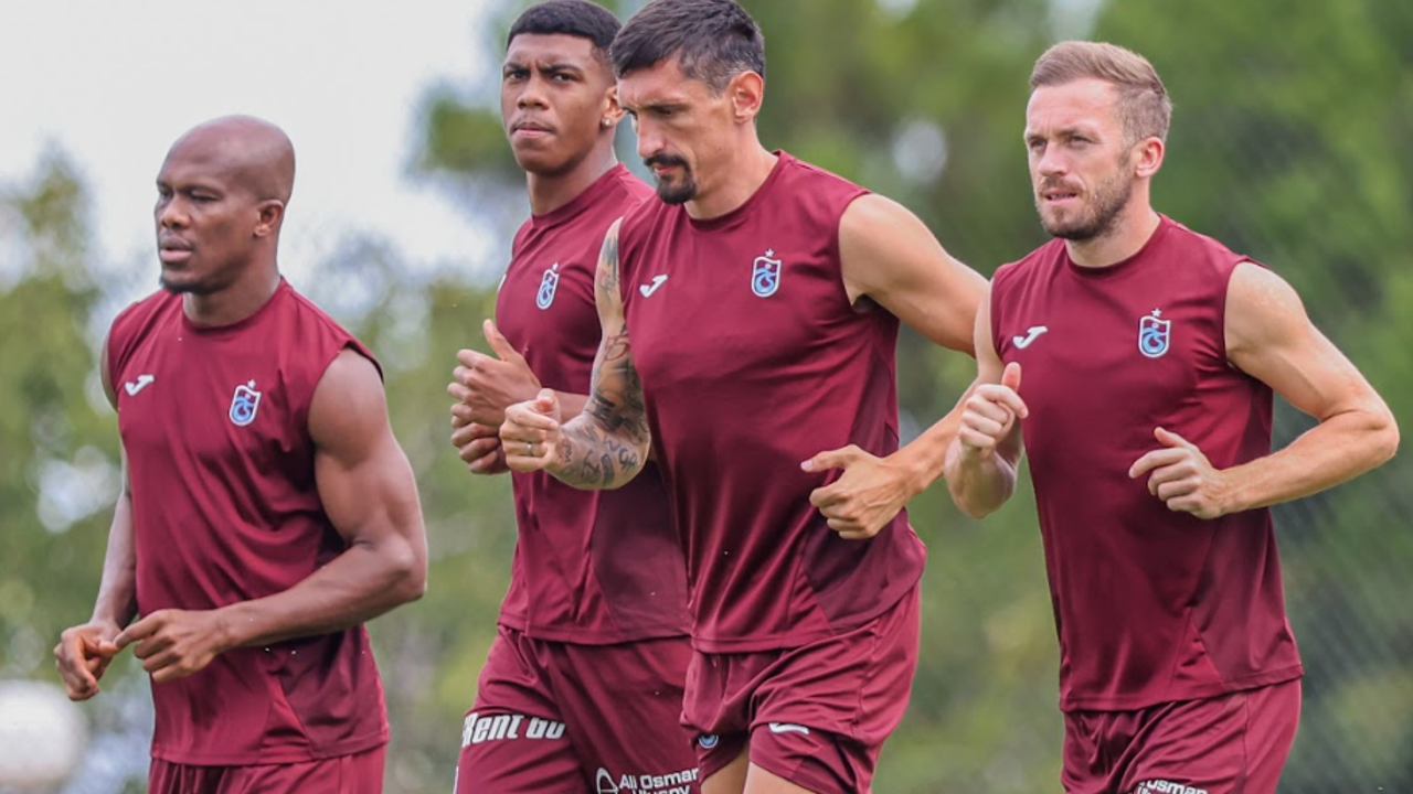 Trabzonspor'da sabah antrenmanı tamamlandı