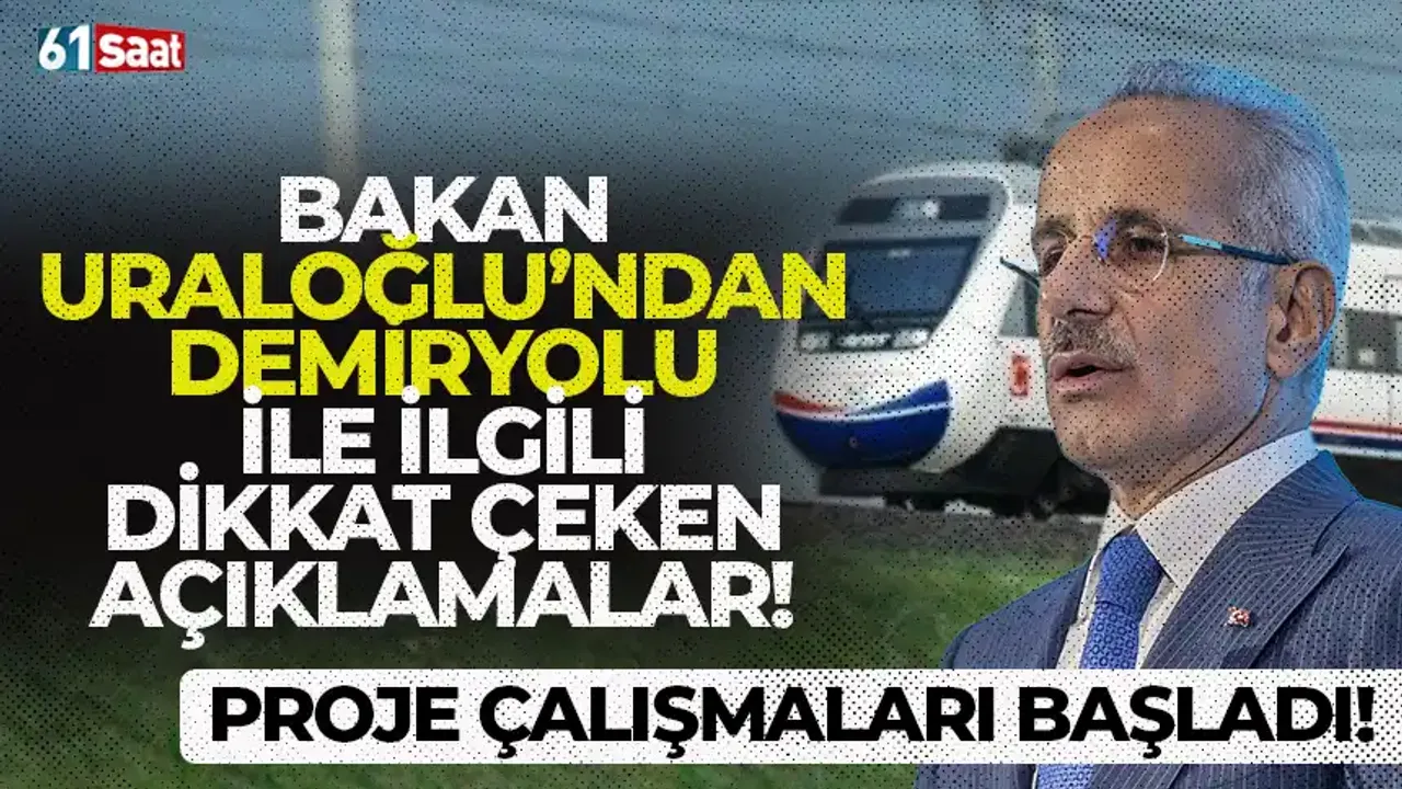 Bakan Uraloğlu'ndan Trabzon’a gelecek demiryolu ile ilgili önemli açıklamalar… Proje çalışmaları başladı!
