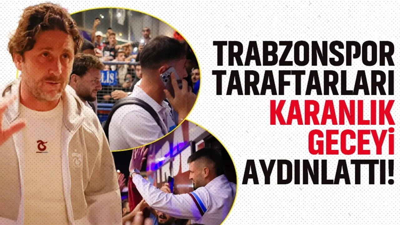 Trabzonspor taraftarlarından, bordo - mavilileri duygulandıran hareket...