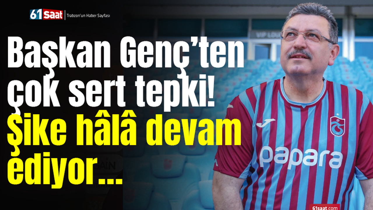 Başkan Genç’ten çok sert tepki! Şike hâlâ devam ediyor…