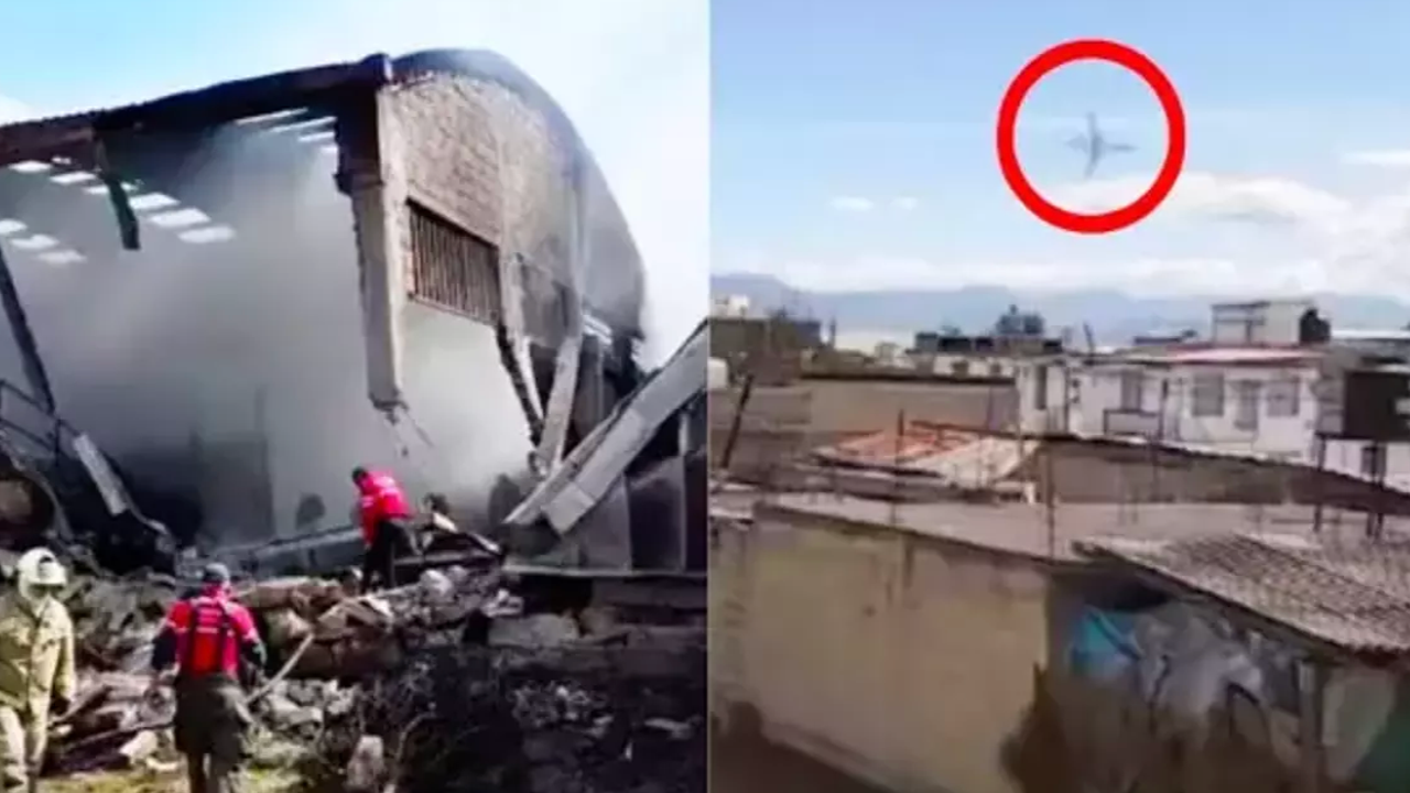 Uçak düştü! Çok sayıda ölü var