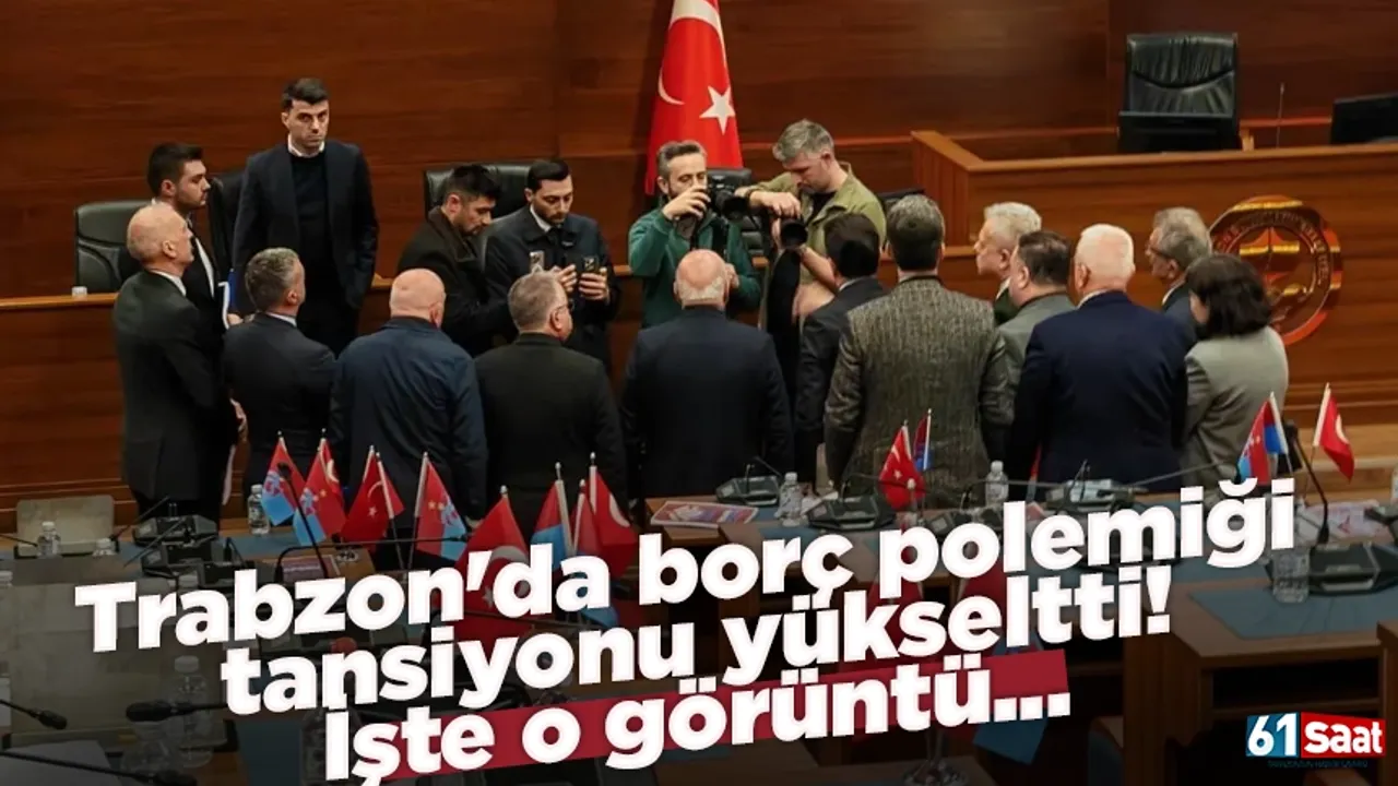 Trabzon'da borç polemiği tansiyonu yükseltti! İşte o görüntü...