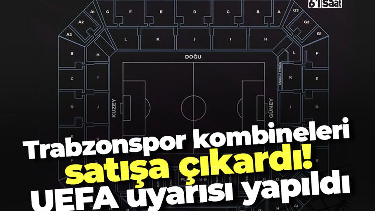 Trabzonspor kombineleri satışa çıkardı! UEFA uyarısı yapıldı