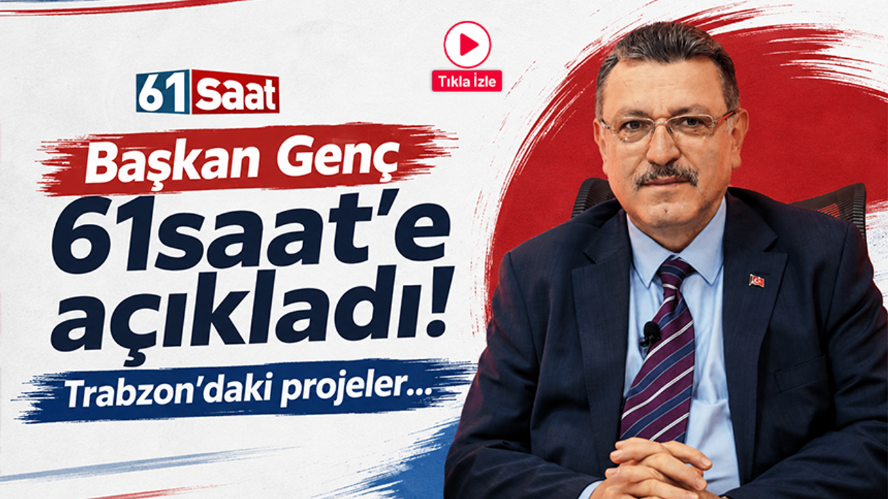 Trabzon Büyükşehir Belediye Başkanı Ahmet Metin Genç açıklamalarda bulunuyor
