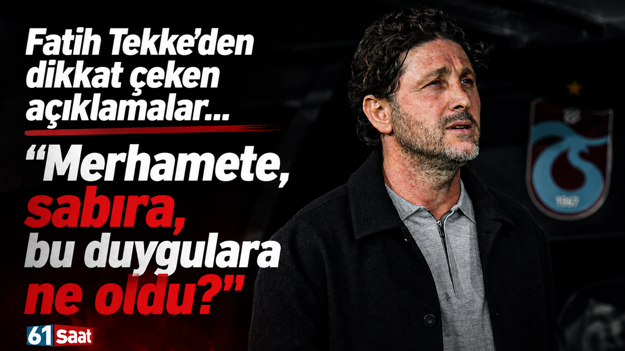 Fatih Tekke'den dikkat çeken açıklamalar 'Merhamete sabıra ne oldu'