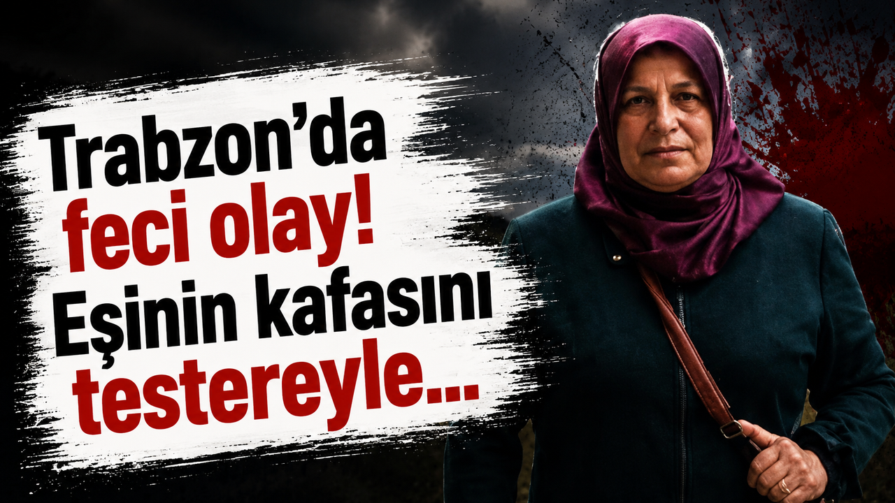 Trabzon’da feci olay! Eşinin kafasını testereyle...