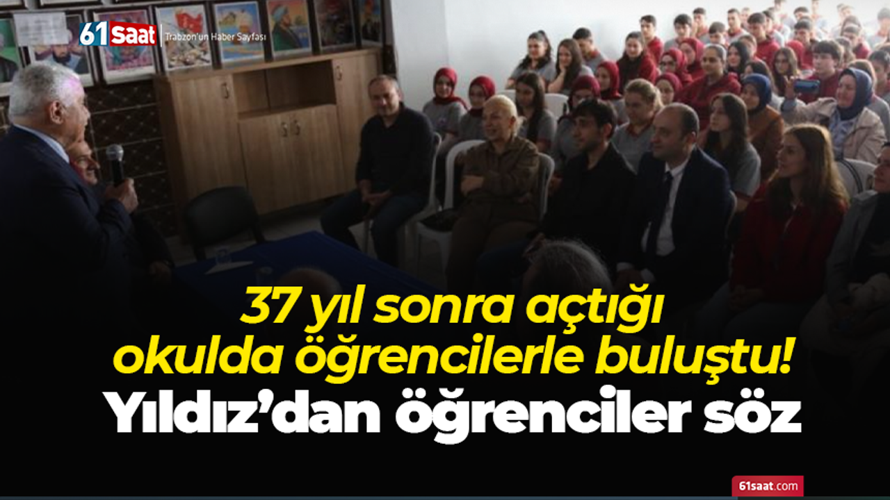 37 yıl sonra açtığı okulda öğrencilerle buluştu! Yıldız’dan öğrenciler söz