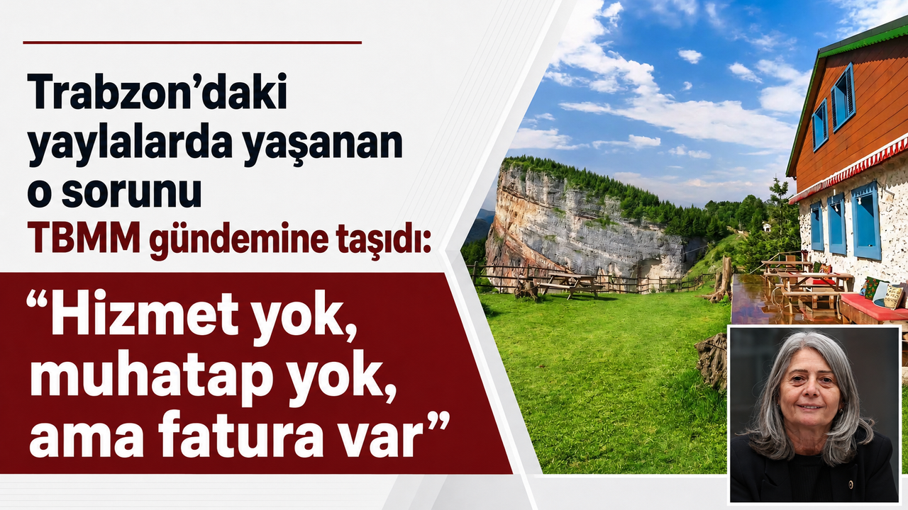 Trabzon’daki yaylalarda yaşanan o sorunu TBMM gündemine taşı