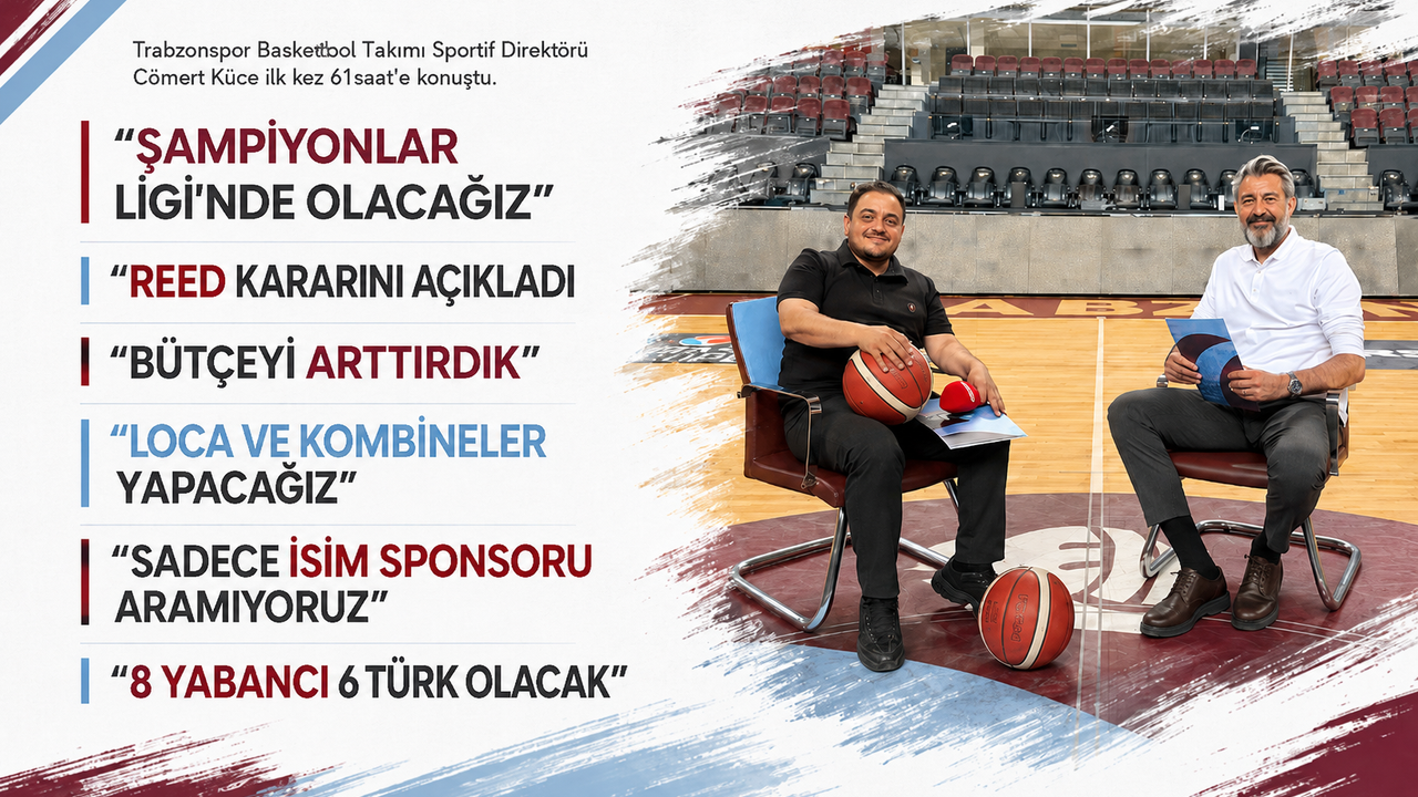 Cömert Küce 61saat'e konuştu! 'BCL'ye gideceğiz, Reed kalmay