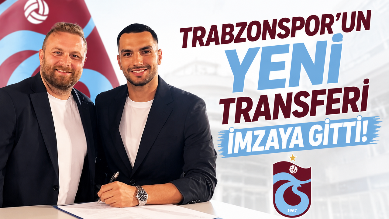 Trabzonspor'un yeni transferi imzaya gitti!