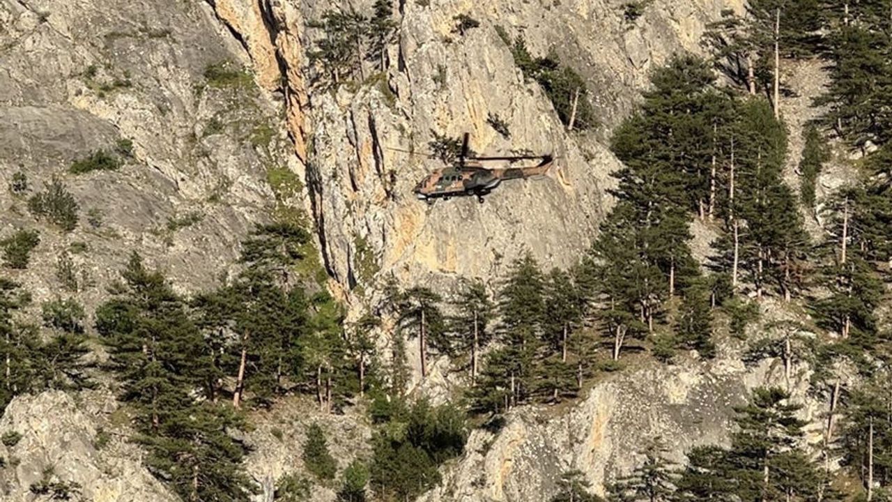 Çorum’da mahsur kalan vatandaş için helikopterli k