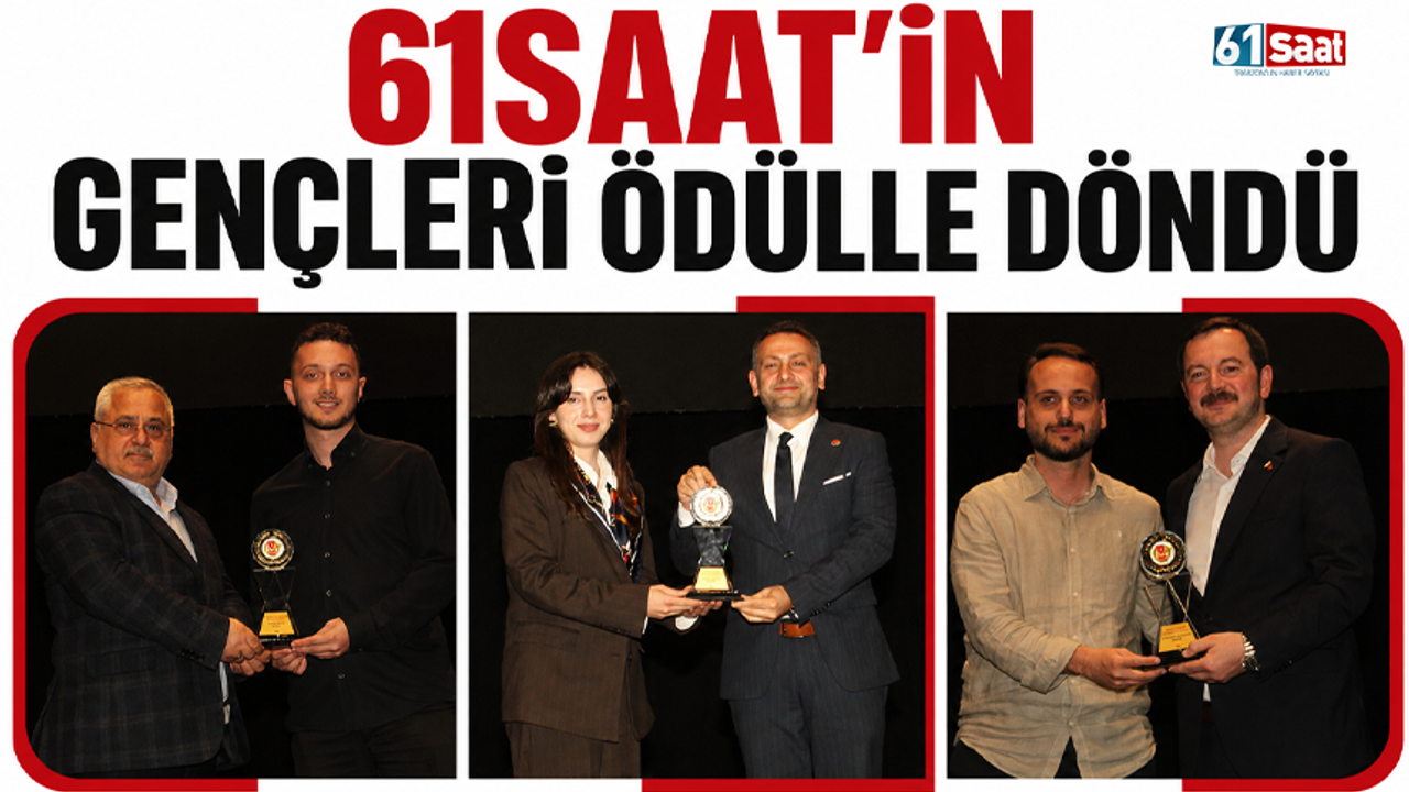 61saat'in gençleri ödülle döndü