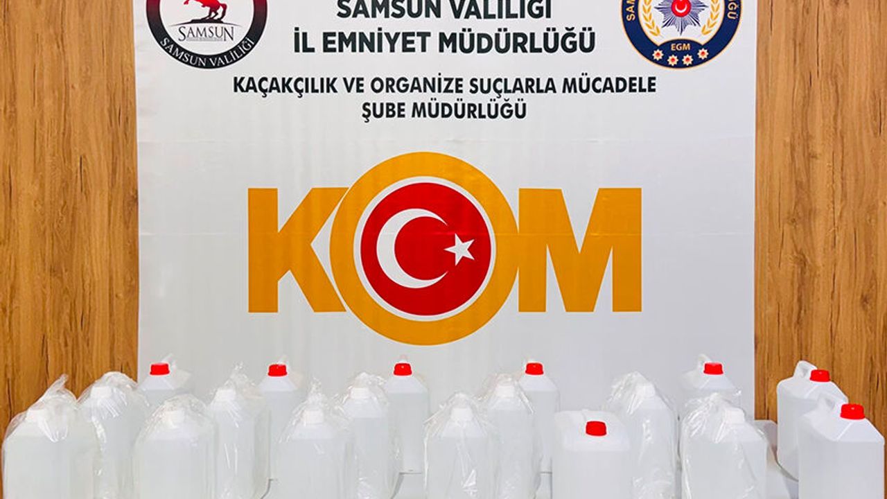 Kaçak alkol operasyonu: 90 litre etil alkol ele geçirildi