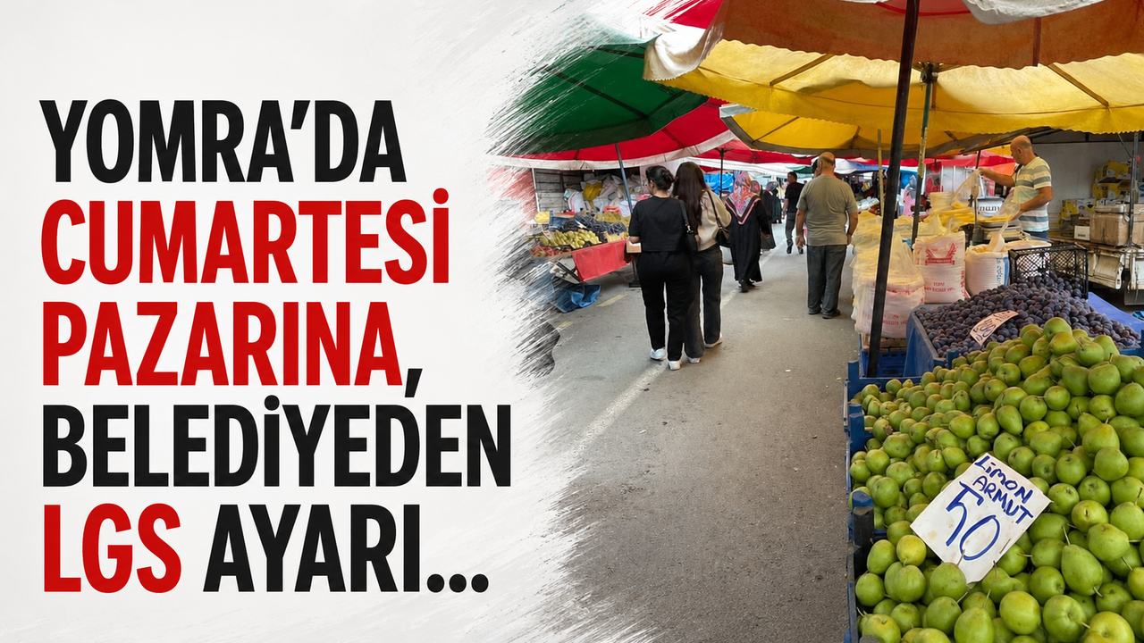 Yomra'da Cumartesi pazarına, belediyeden LGS ayarı