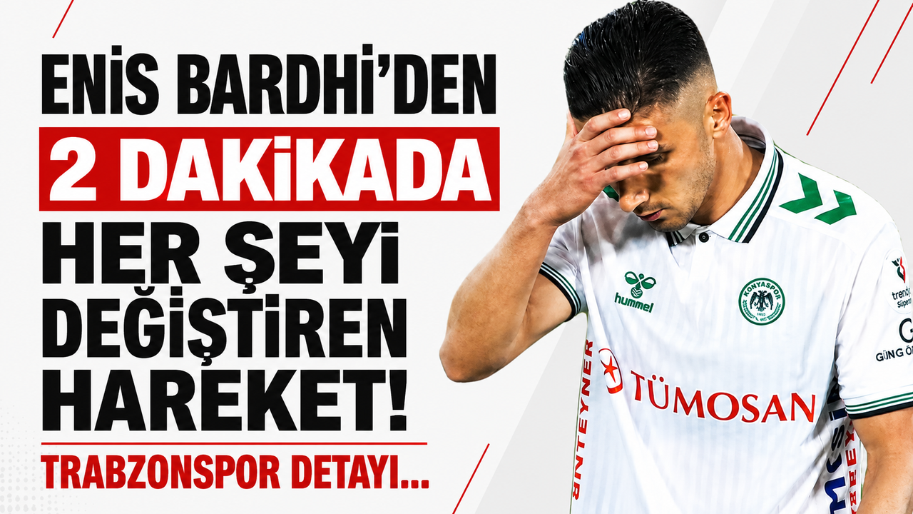 Enis Bardhi’den 2 dakikada her şeyi değiştiren hareket! Trabzonspor detayı...