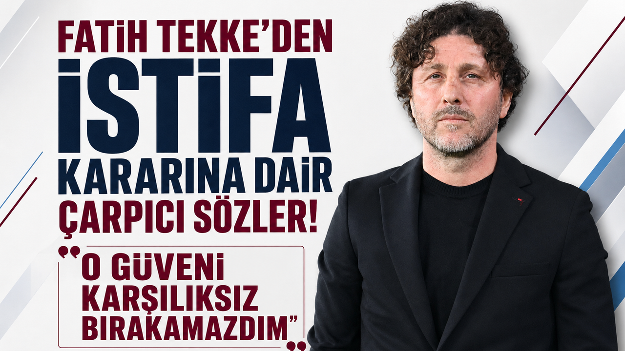 Fatih Tekke’den istifa kararına dair çarpıcı sözler! “O güveni karşılıksız bırakamazdım”