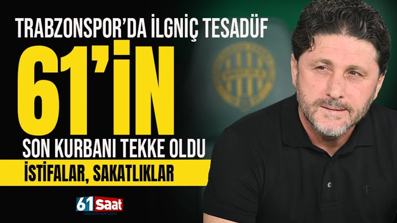 Trabzonspor'da ilginç tesadüf! 61'in son kurbanı Fatih Tekke oldu, sakatlıklar istifalar