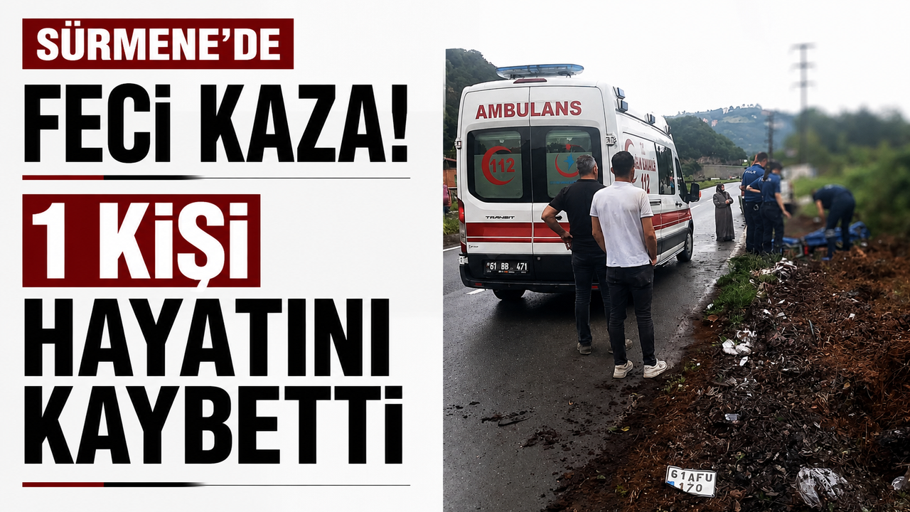 Sürmene’de feci kaza! 1 kişi hayatını kaybetti - Trabzon Haber Sayfası