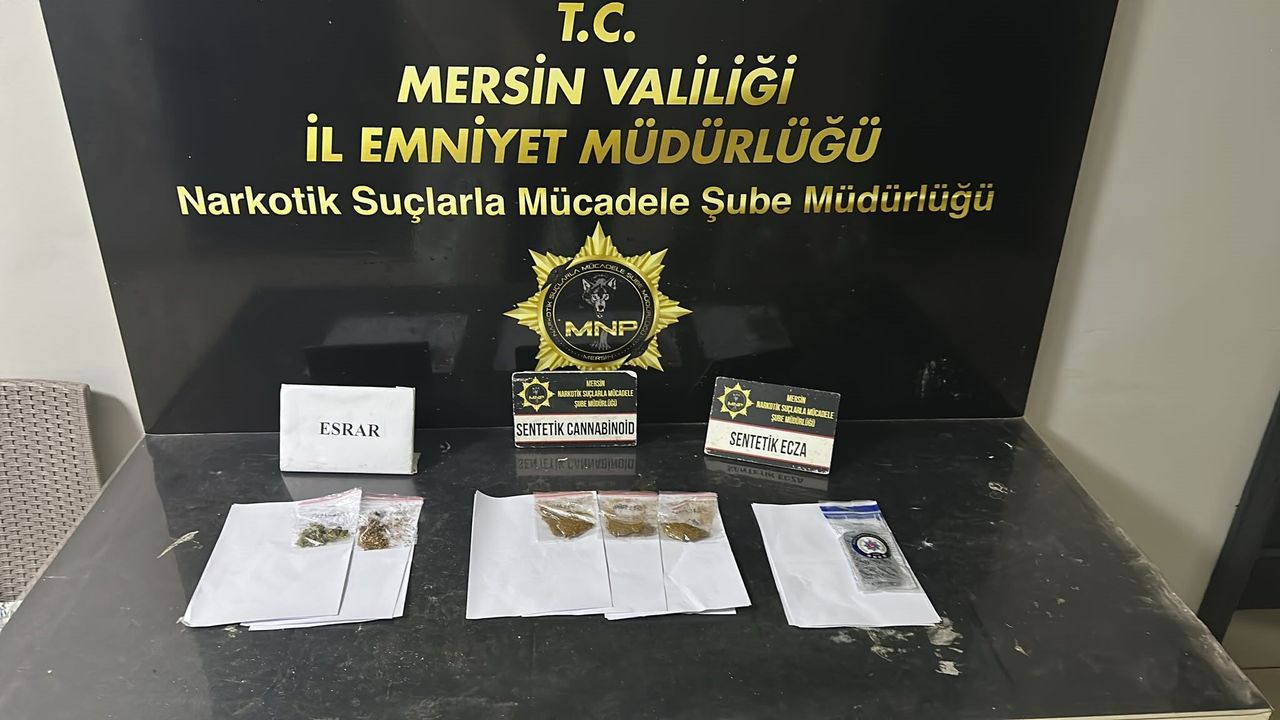 Mersin’de uyuşturucu operasyonunda 3 şüpheli tutuklandı