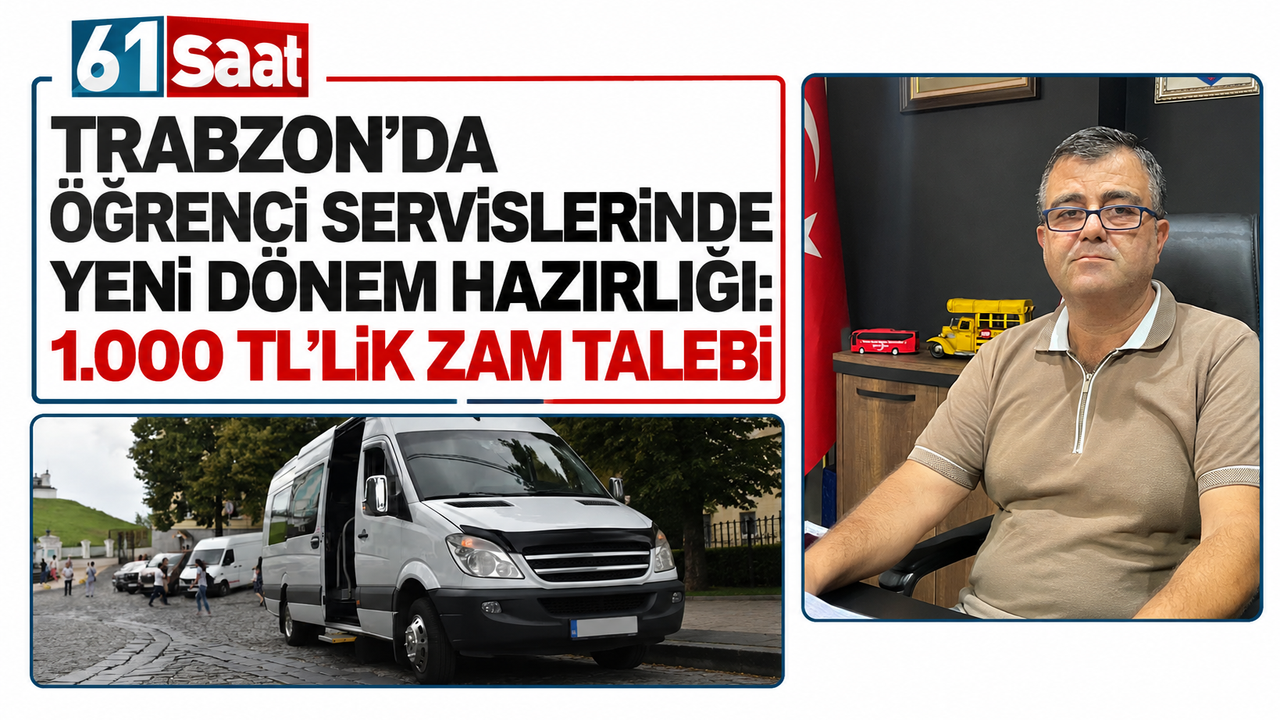 Trabzon’da öğrenci servislerinde yeni dönem hazırlığı: 1.000 TL’lik zam talebi