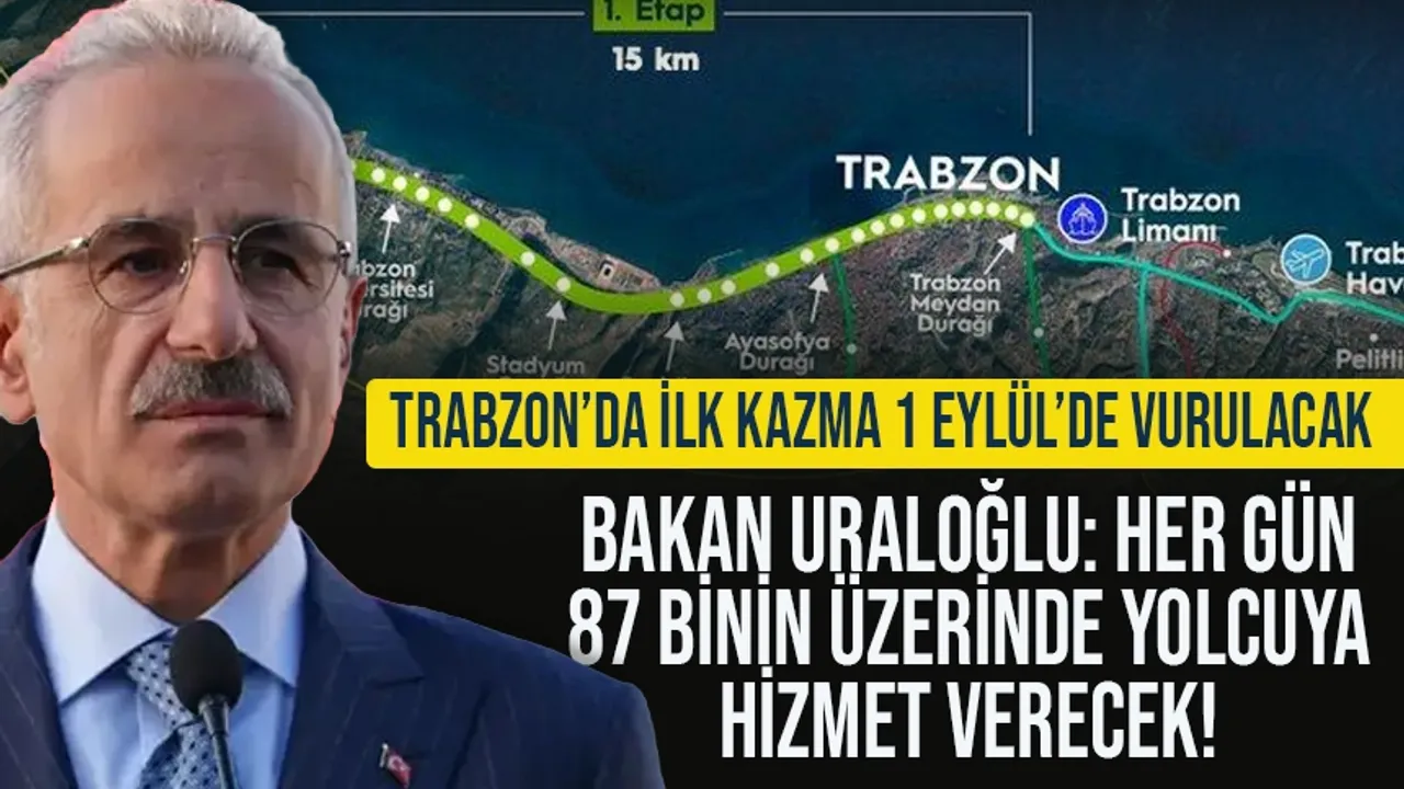 Trabzon'da gündem 87 binin üzerinde kişiyi bir noktadan başka bir noktaya taşıyacak