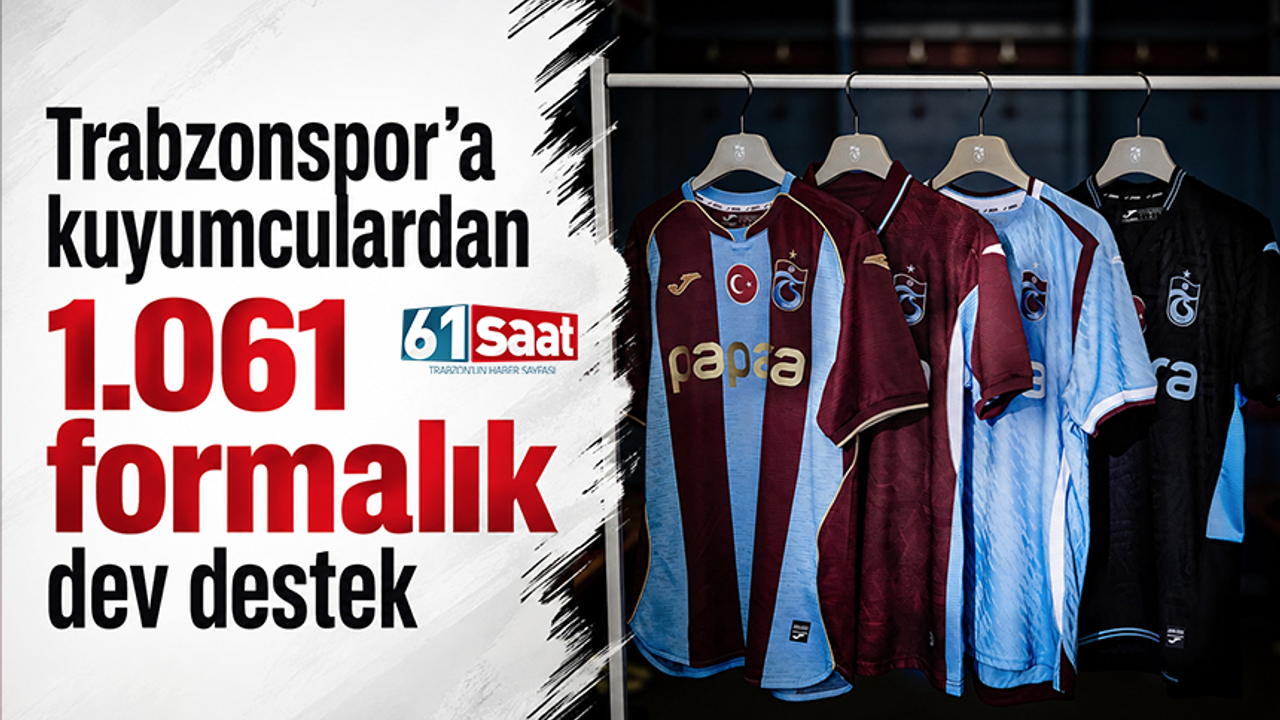 Trabzonspor’a kuyumculardan 1.061 formalık dev destek