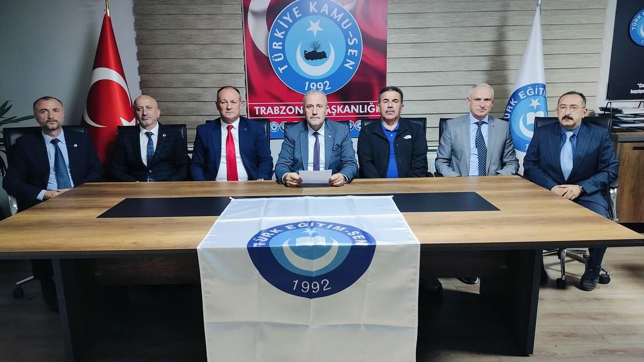 Trabzon'da Türk Eğitim-Sen’den MEB genelgesine tepki: Eğitimin gerçek gündemlerine dönülmeli