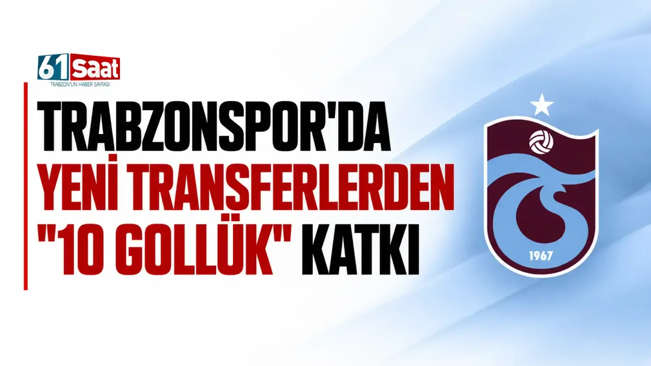 Trabzonspor'da yeni transferlerden "10 gollük" katkı