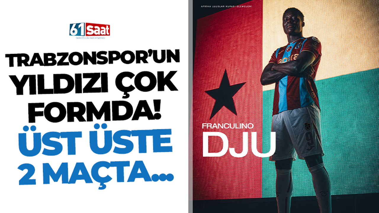 Trabzonspor'un yıldızı çok formda! Üst üste 2 maçta...