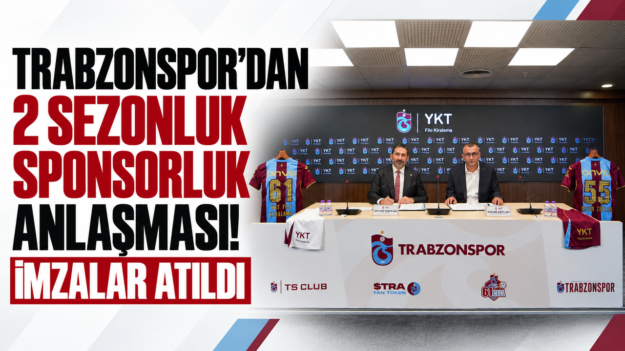 Trabzonspor’dan 2 sezonluk sponsorluk anlaşması! İmzalar atıldı