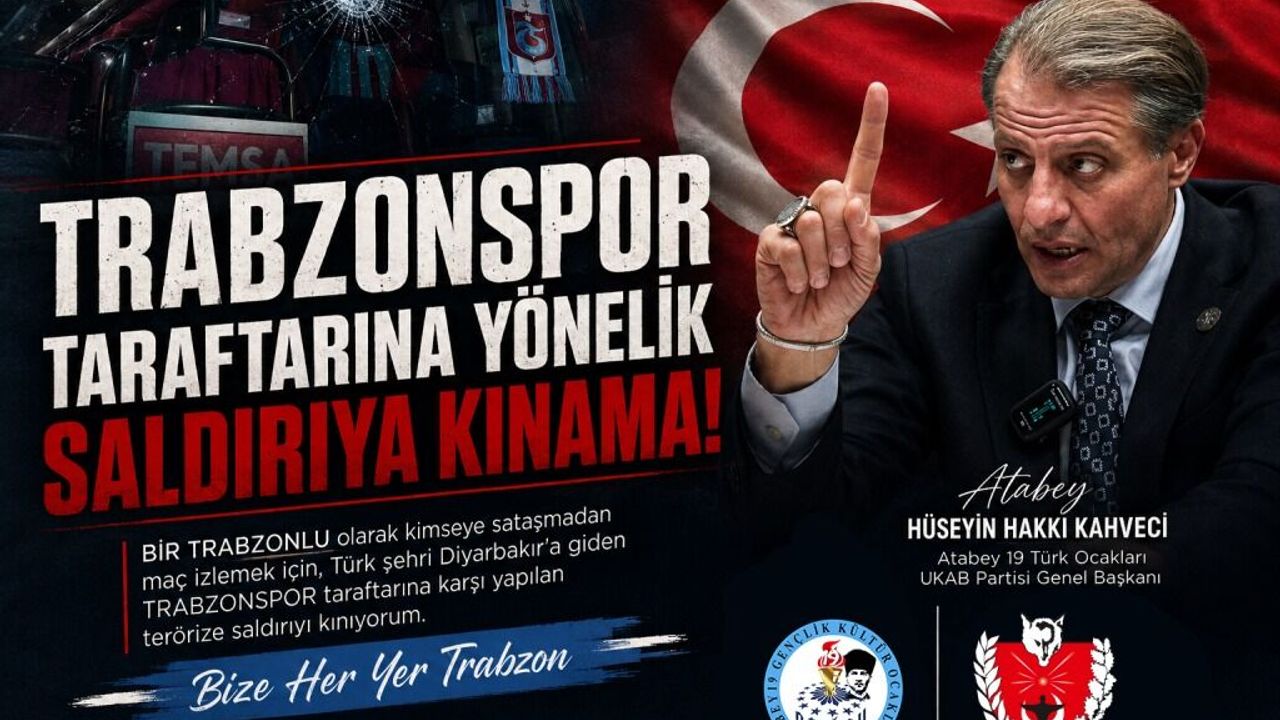 Hüseyin Hakkı Kahveci’den Trabzonspor taraftarına yönelik saldırıya tepki