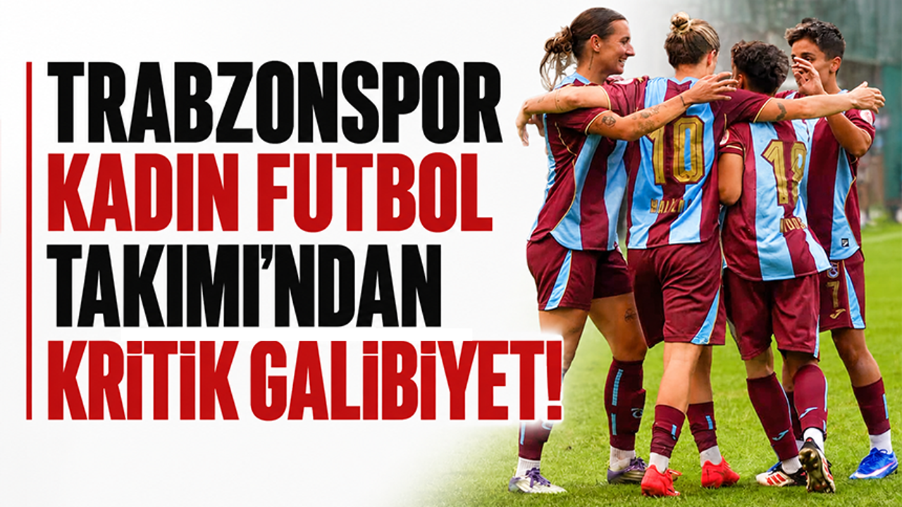 Trabzonspor'dan kritik bir galibiyet!