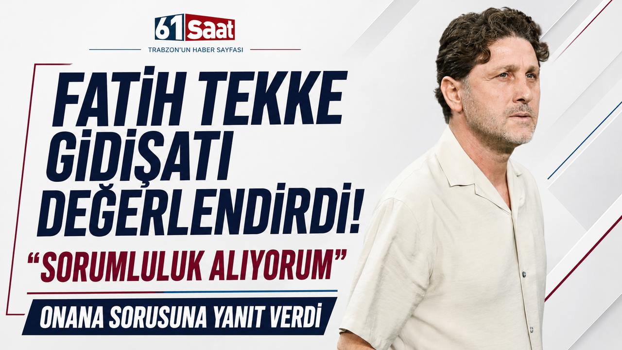 Fatih Tekke gidişatı değerlendirdi! “Sorumluluk alıyorum” Onana sorusuna yanıt verdi