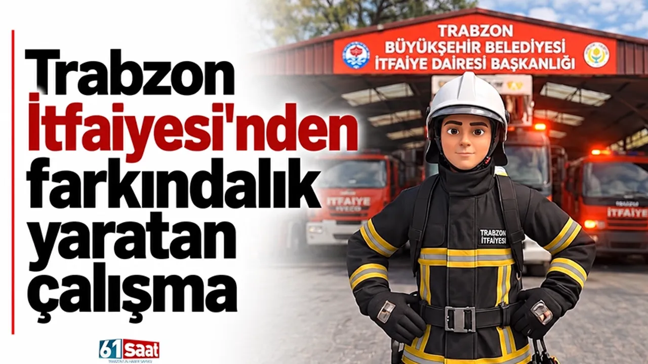 Trabzon İtfaiyesi'nden farkındalık yaratan çalışma