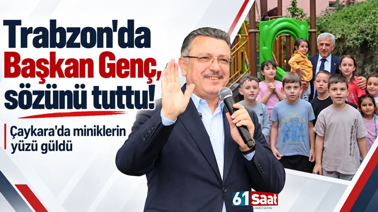 Trabzon'da Başkan Genç, sözünü tuttu! Çaykara'da miniklerin yüzü güldü