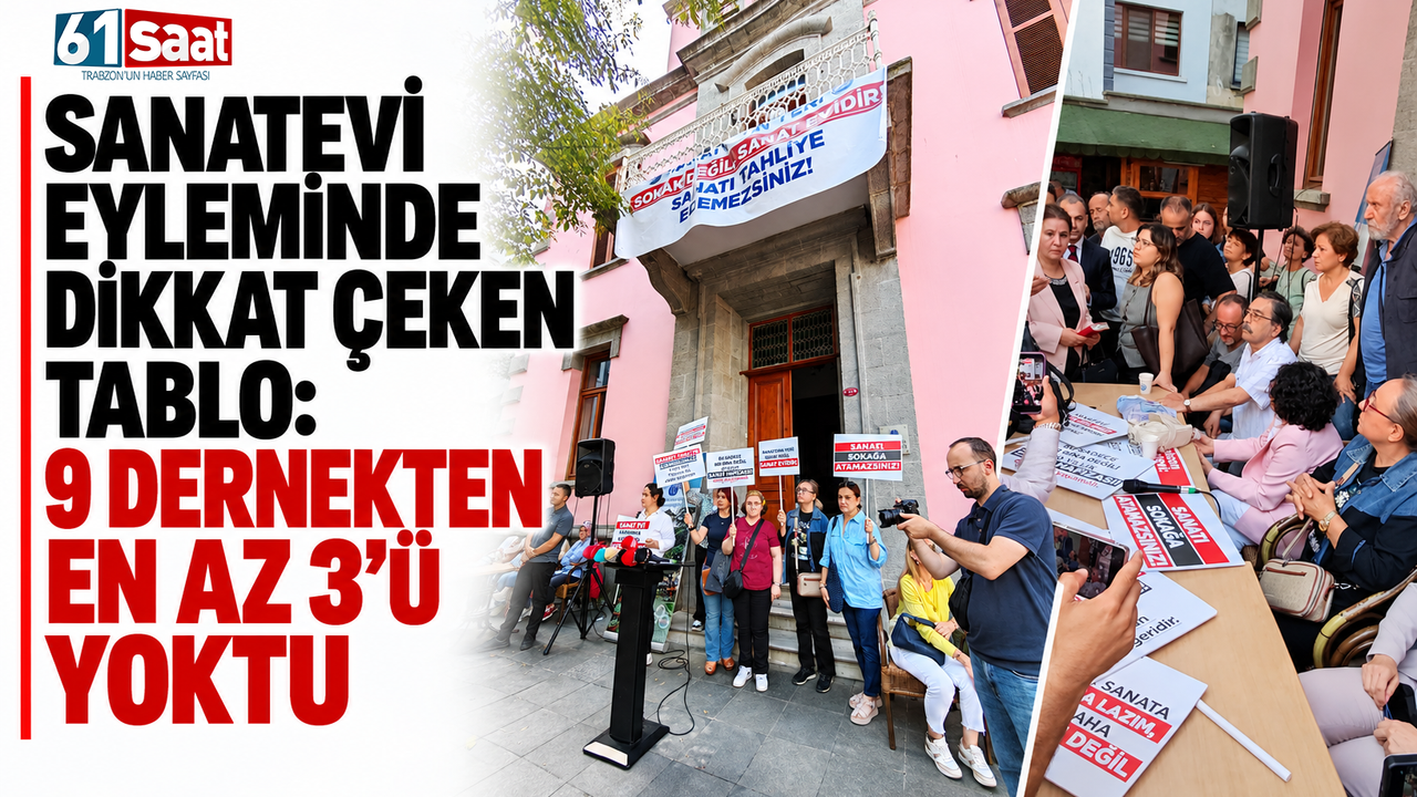 Sanatevi eyleminde dikkat çeken tablo: 9 dernekten en az 3’ü yoktu