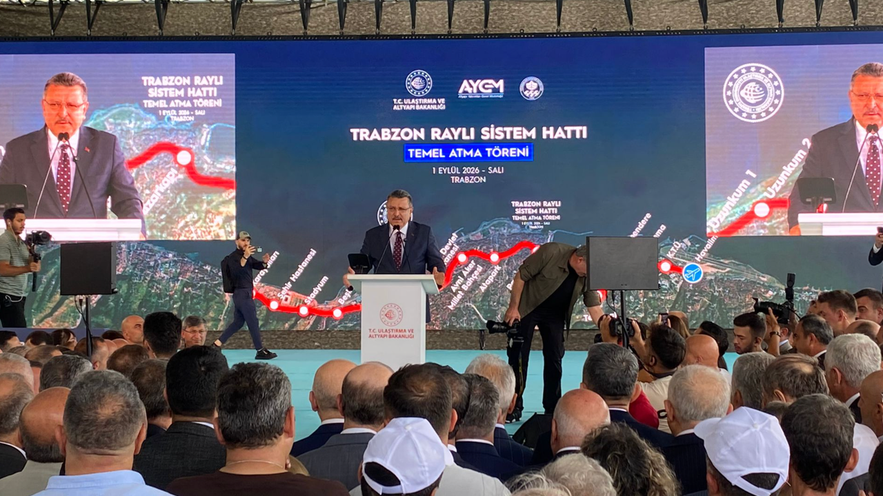 Trabzon'da tarihi adım! Raylı sistemin temeli atılıyor