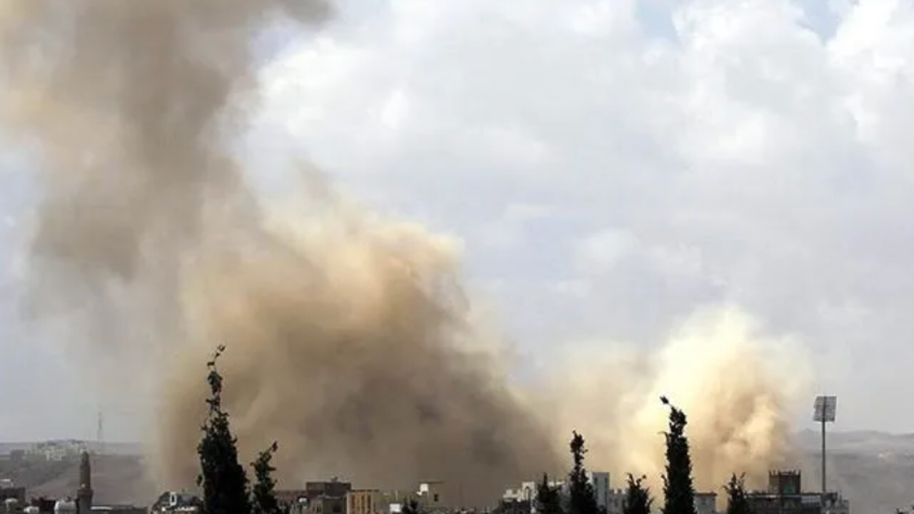 Suudi Arabistan öncülüğündeki koalisyondan Yemen’deki Husilere hava saldırısı
