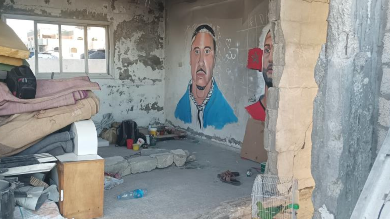 Filistin'i destekleyen ABD'li rapçi Macklemore'un duvar resmini yaptı