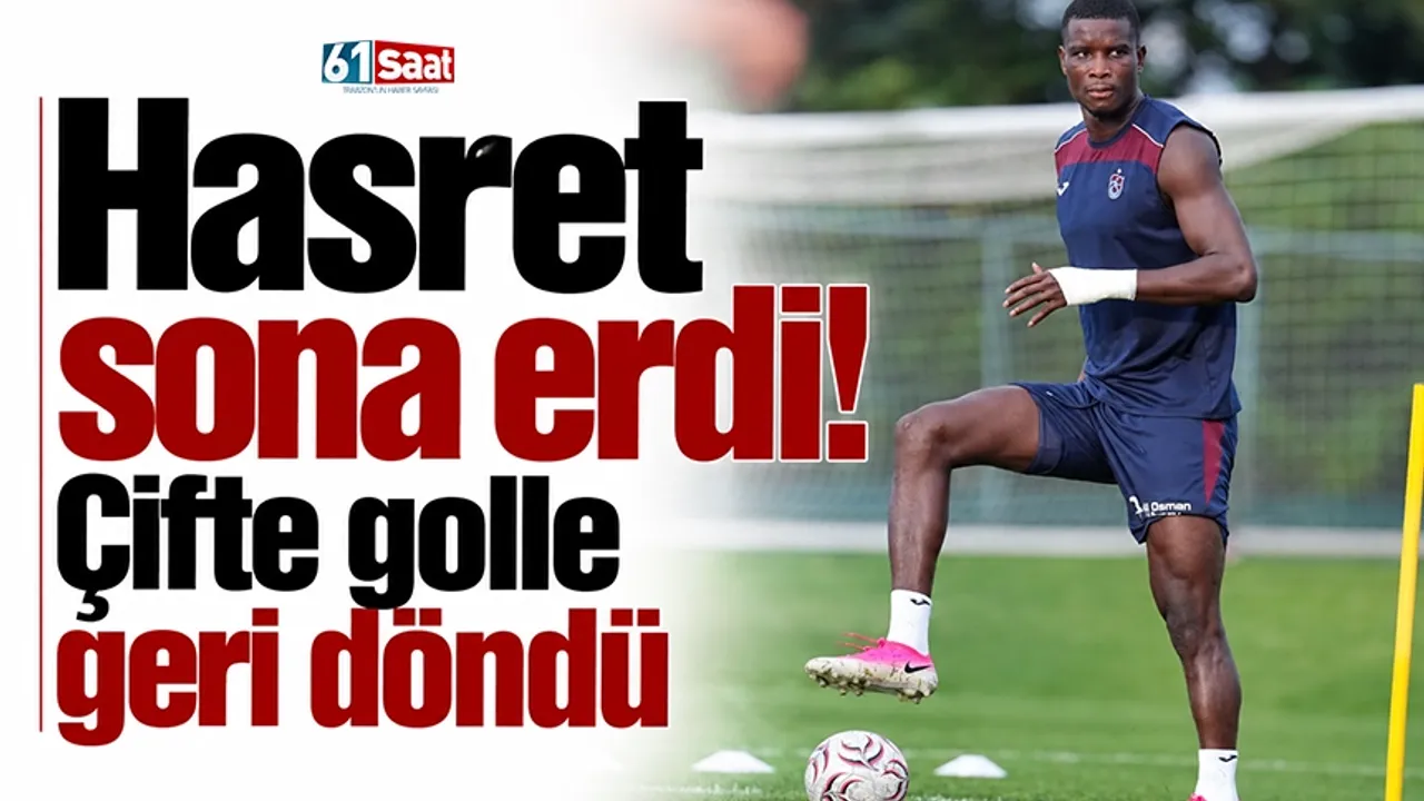 Hasret sona erdi! Çifte golle geri döndü