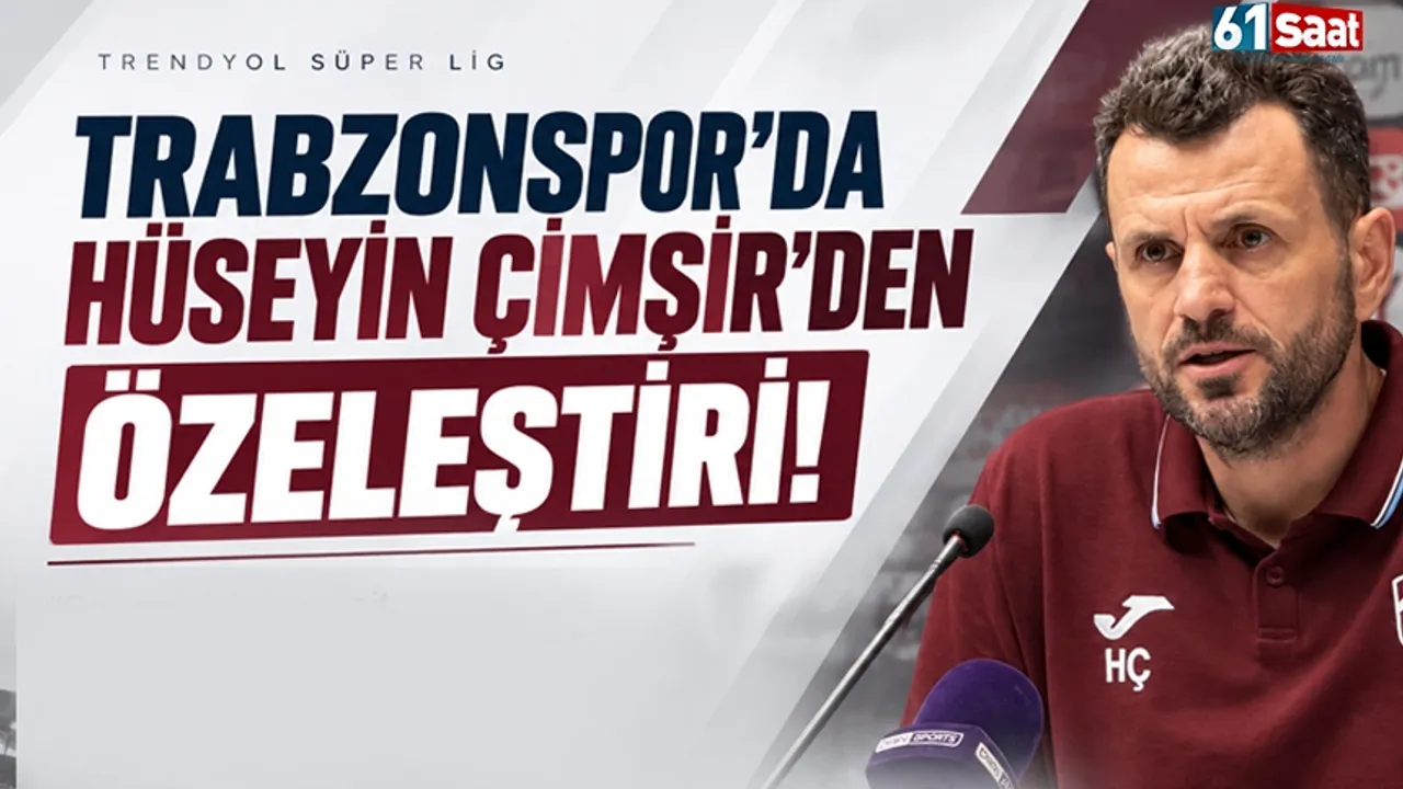 Trabzonspor'da Konyaspor maçı sonrası Hüseyin Çimşir'den özeleştiri!