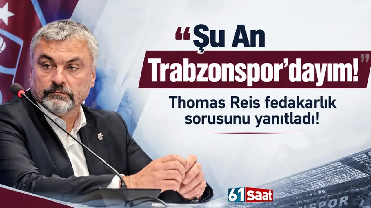 "Şu An Trabzonspor’dayım!" Thomas Reis fedakarlık sorusunu yanıtladı!
