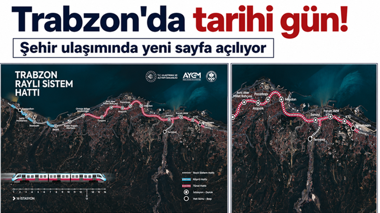 Trabzon’da tarihi gün! Şehir ulaşımında yeni sayfa açılıyor