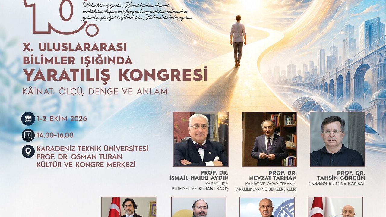 KTÜ’de bilim buluşması: Yaratılış Kongresi başlıyor