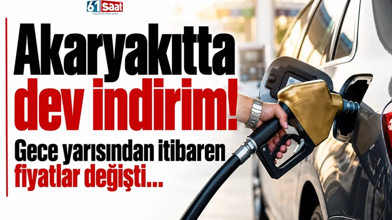 Akaryakıtta dev indirim! Gece yarısından itibaren fiyatlar değişti...