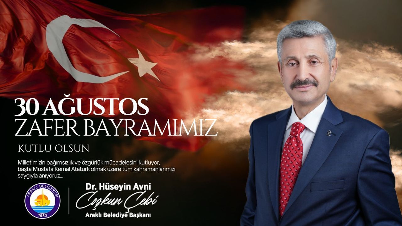 Araklı Belediyesi, 30 Ağustos Kutlama İlanı