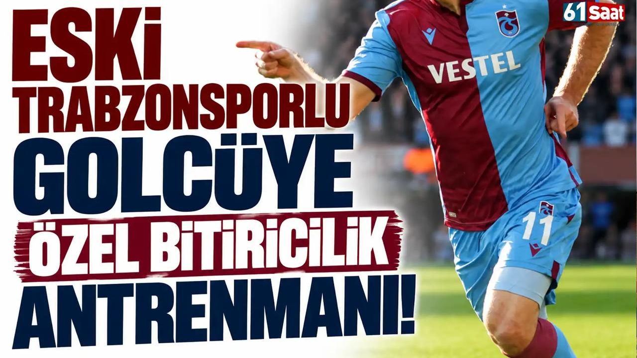 Eski Trabzonsporlu golcüye özel bitiricilik antrenmanı!