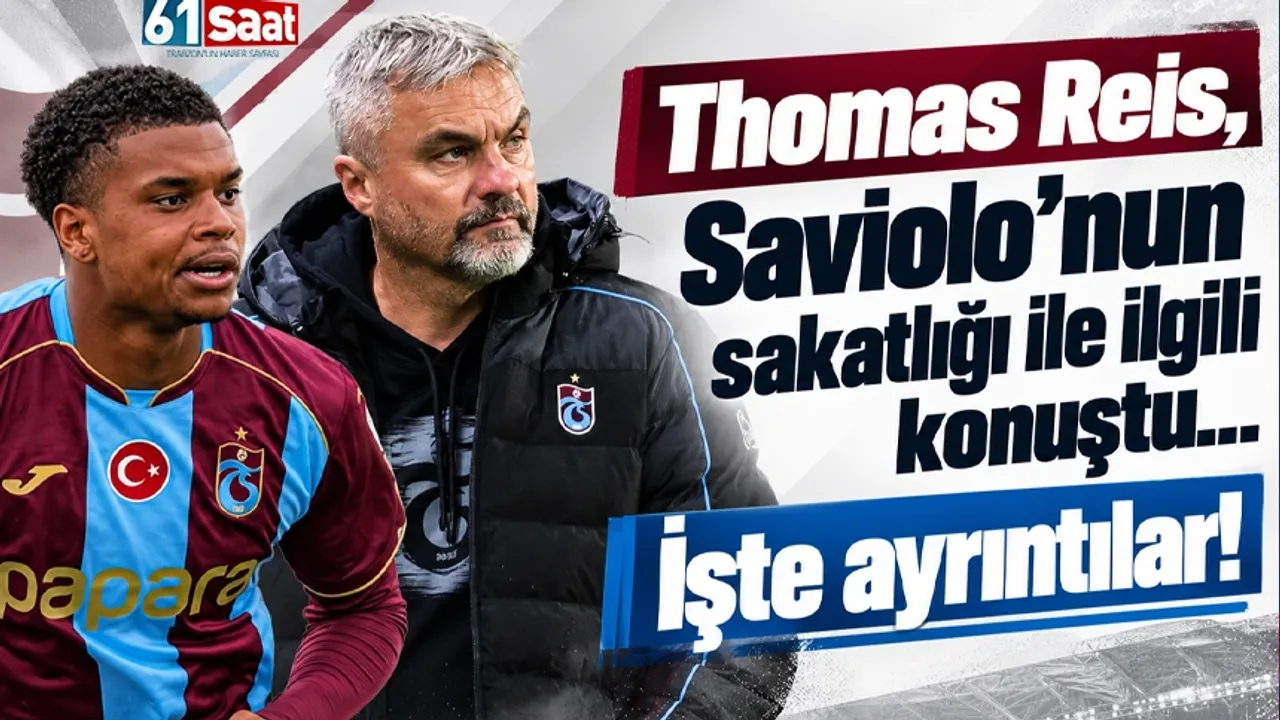 Trabzonspor'da Thomas Reis, Saviolo'nun sakatlığı ile igili konuştu...